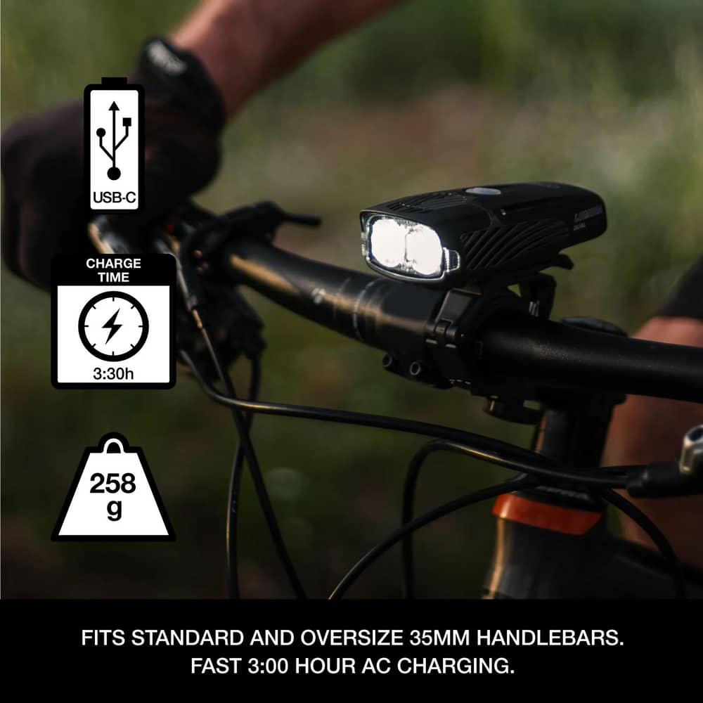 NiteRider Lumina Dual 2000 Headlight in Black - Image 3 of 3