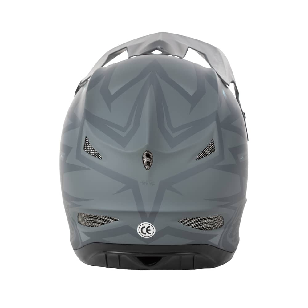 Troy Lee Designs D3 Fiberlite Helmet No Mips in Atomic Black - Image 3 of 4