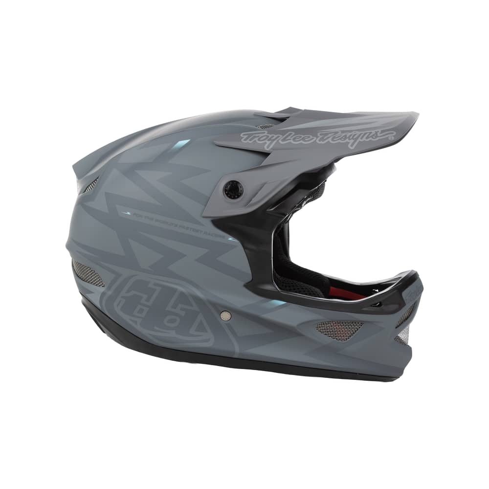 Troy Lee Designs D3 Fiberlite Helmet No Mips in Atomic Black - Image 2 of 4