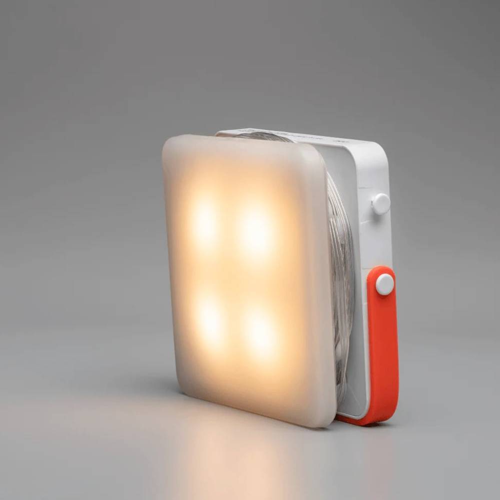 LuminAID Solar String Light with Phone Charger in White/Red - Image 2 of 4