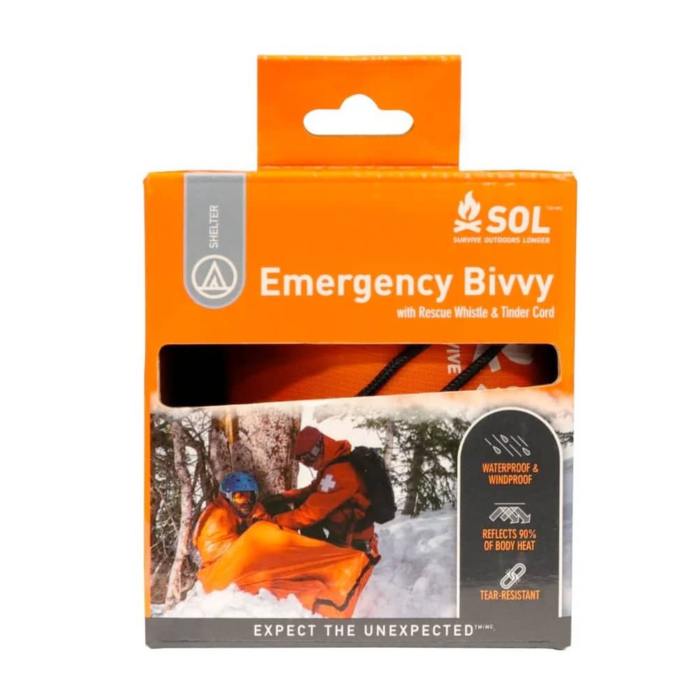 SOL Emergency Bivvy w/ Rescue Whistle