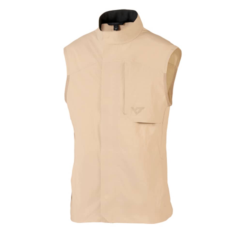 Yt Yt | Tech Wind Vest Unisex | Size Extra Small In Dune Grey | Nylon