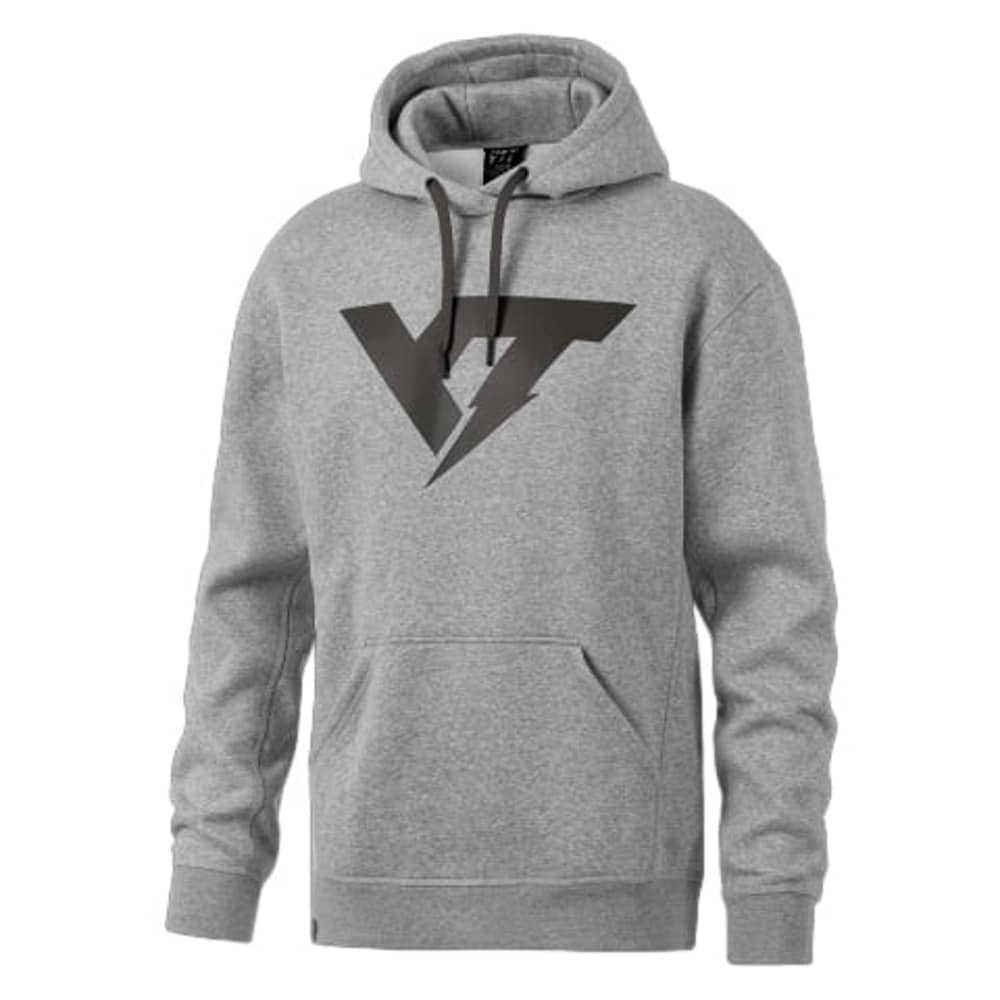 YT Main Logo Hoodie Unisex in Medium Grey Melange - Image 1 of 2
