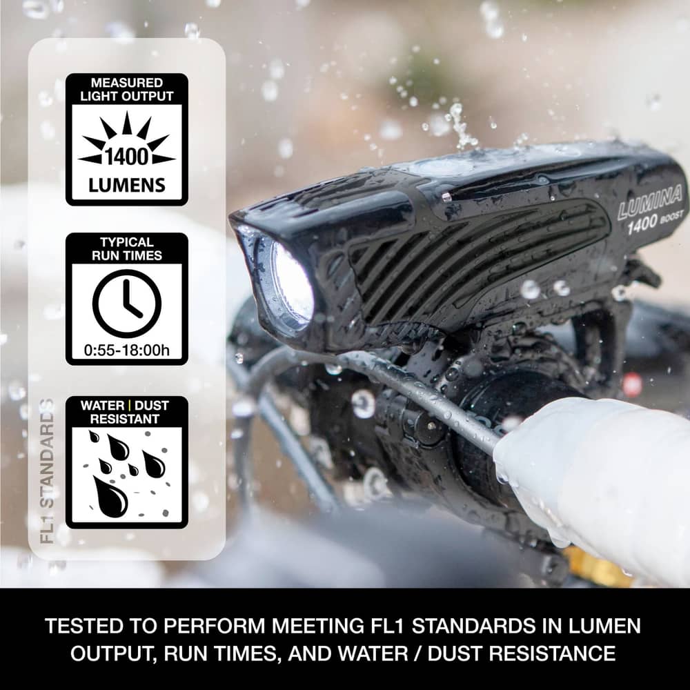 NiteRider Lumina Boost 1400 Headlight in Black - Image 2 of 3