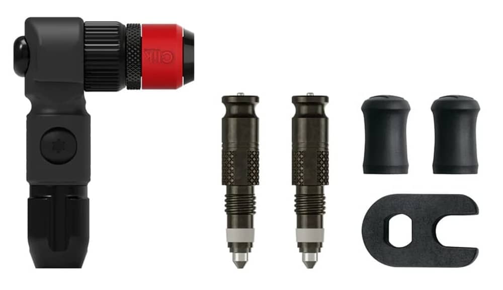 Lezyne Abs Pro Clik® Chuck With Clik® Valve Cores in Black - Image 1 of 1