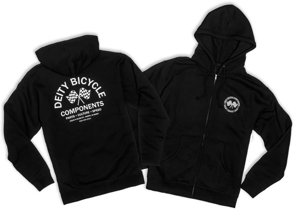 Deity Flagship Zip Hoody in Black - Image 1 of 1