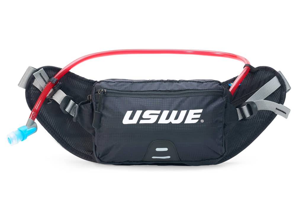 USWE Zulo 2L Winter Waist Pack in Black - Image 1 of 3