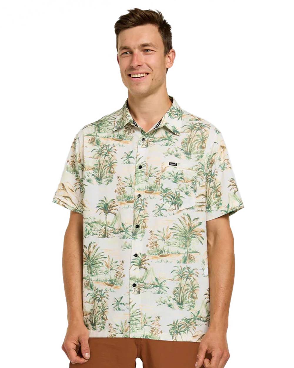 Dharco | Men's Tech Party Shirt | Size Medium In Lost | Spandex/polyester