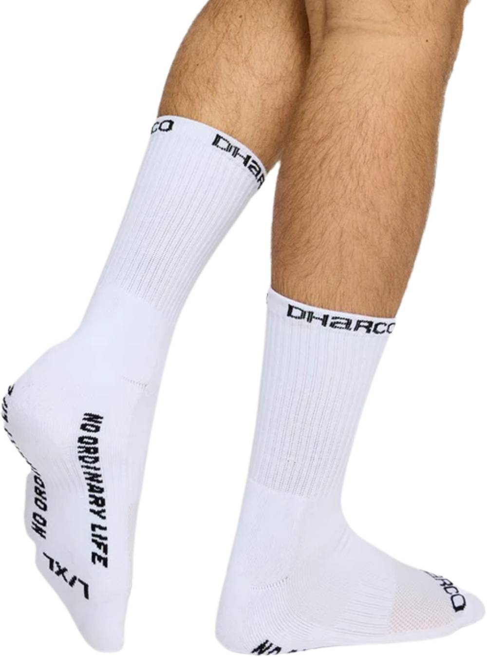 DHaRCO Crew Socks in White - Image 2 of 2