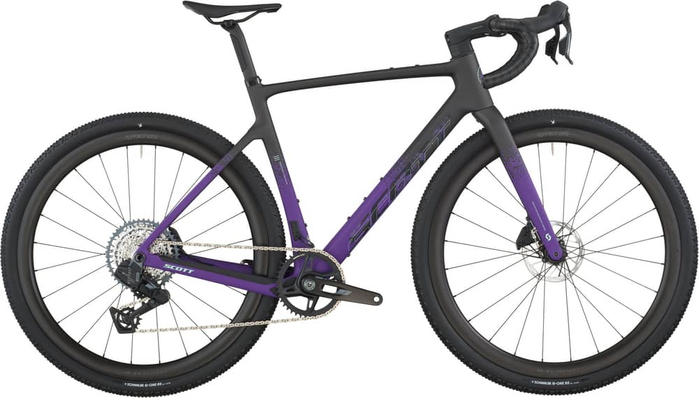 Scott Addict Gravel 20 Bike 2026 in Carbon Black/Indigo Purple - Image 1 of 1