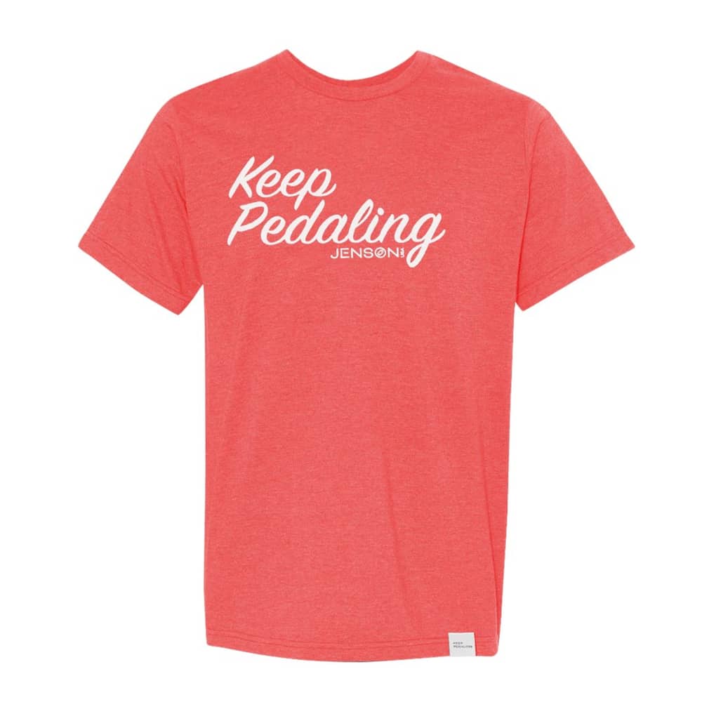 Jenson Keep Pedaling Icon Shirt in Red - Image 1 of 2
