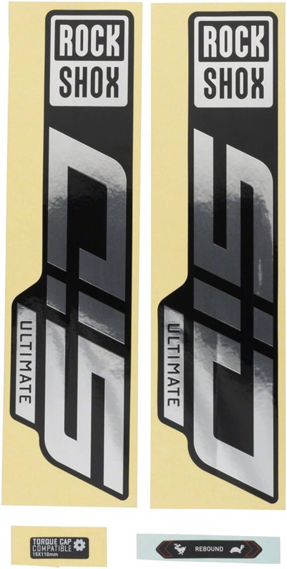Rockshox Fork Decal Kit in Gloss Rainbow Foil - Image 1 of 1