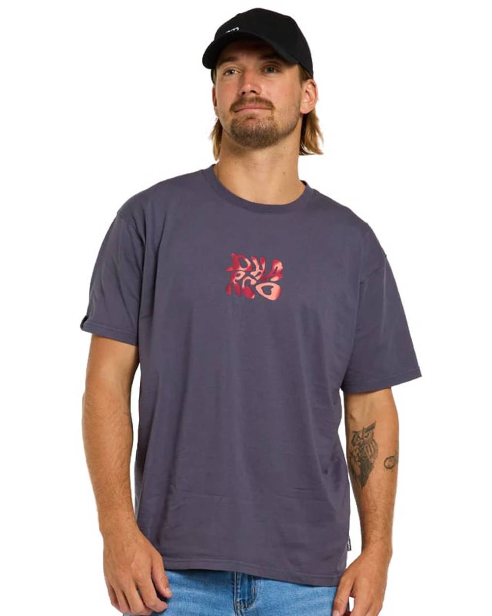 DHaRCO Mens Cotton Tee in Infrared - Image 1 of 3
