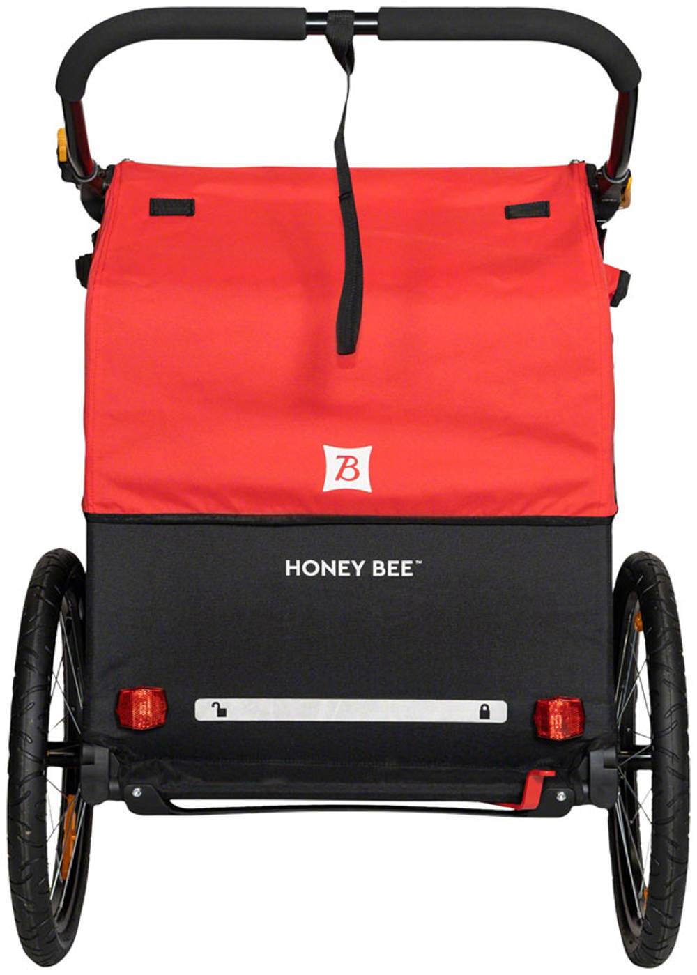 Burley Honey Bee Child Trailer in Red - Image 3 of 6