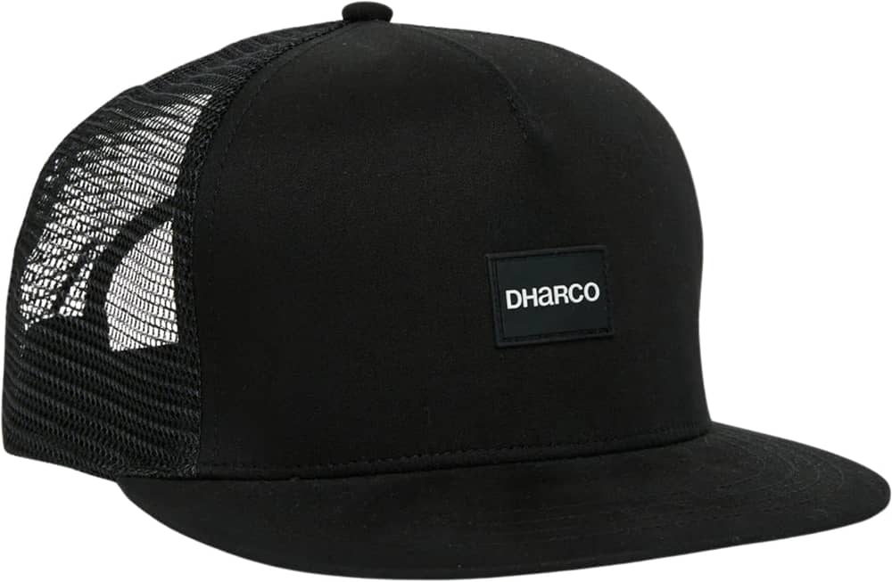 DHaRCO Flat Brim Trucker Cap in Midnight Unique - Image 1 of 2