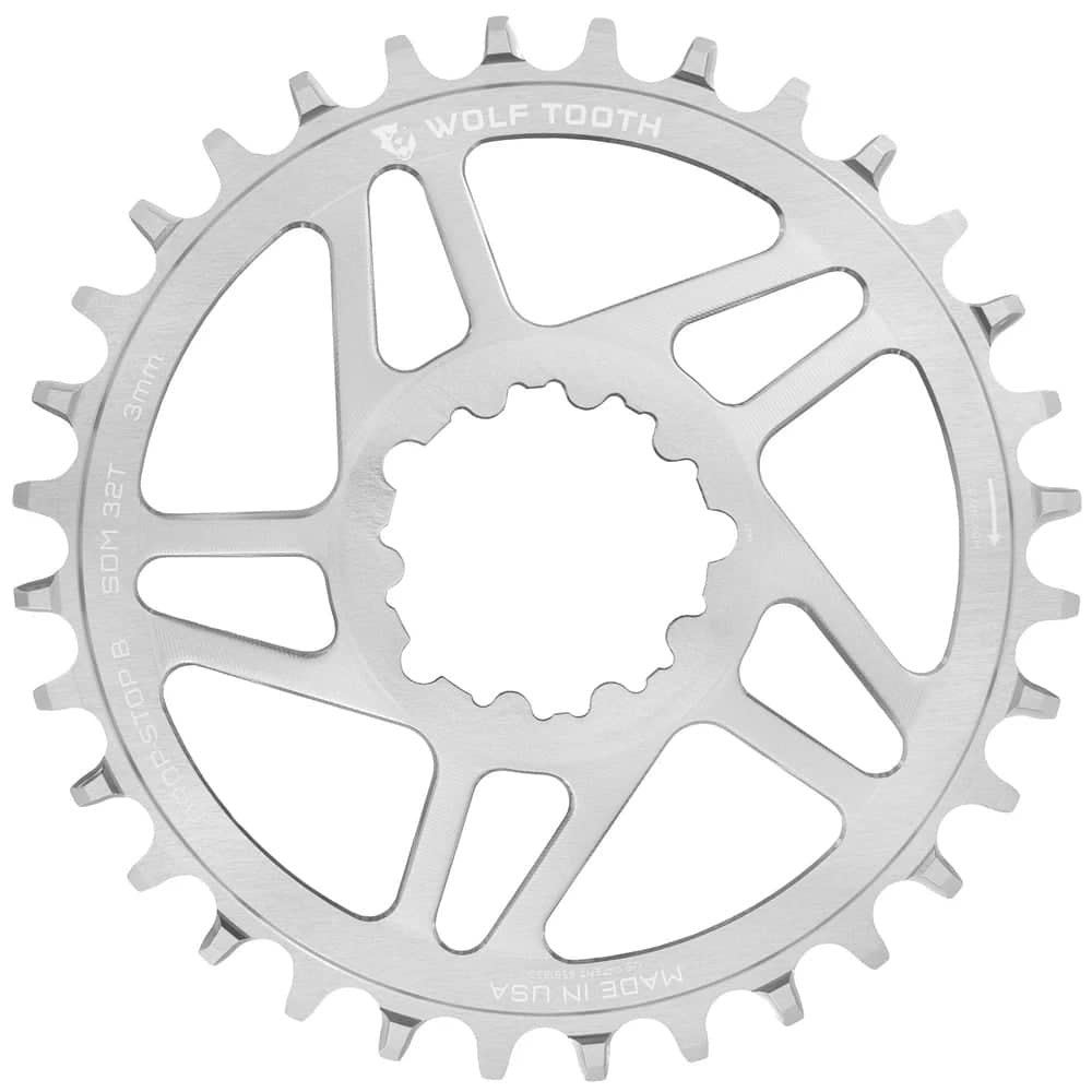 Wolf Tooth Direct Mount Chainring in Raw Silver - Image 1 of 1
