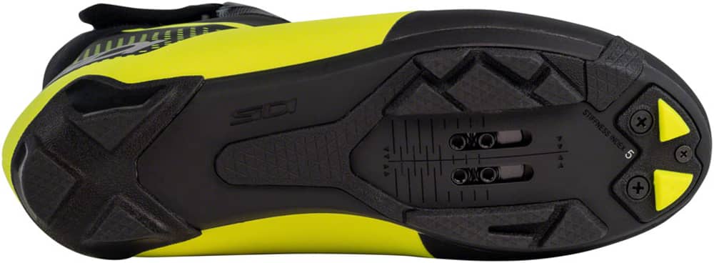 SIDI Algor Primaloft Cycling Boots in Black/Yellow Flourescent - Image 4 of 5