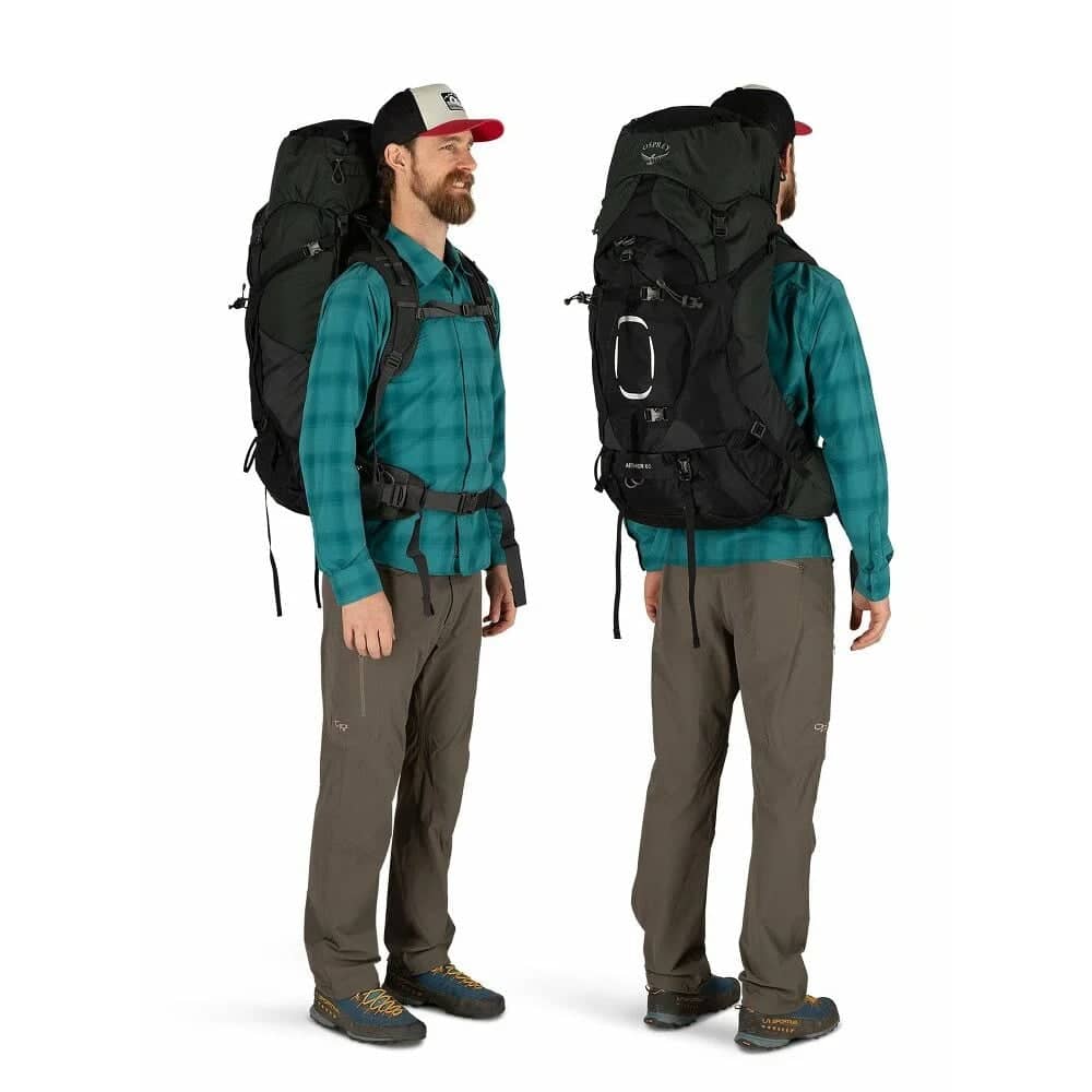 Osprey Aether 65 Backpack in Black - Image 4 of 4