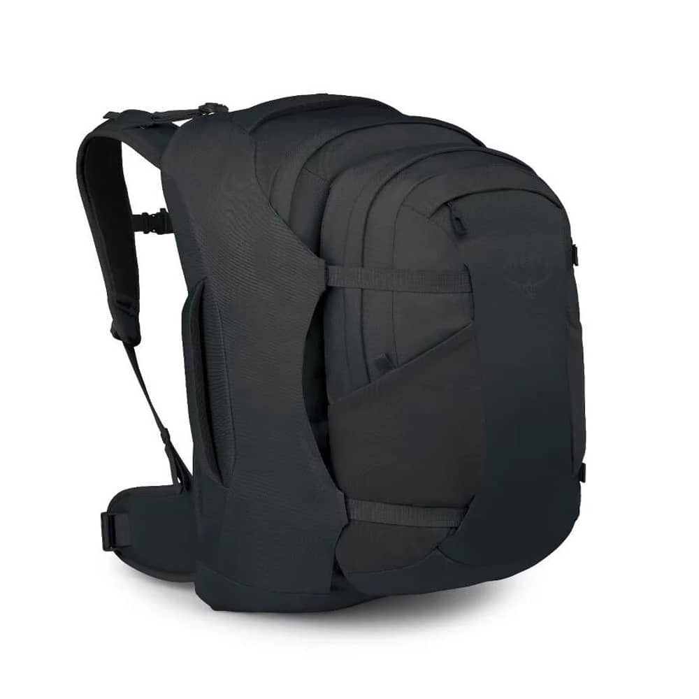 Osprey Farpoint 55 Backpack in Black - Image 1 of 4