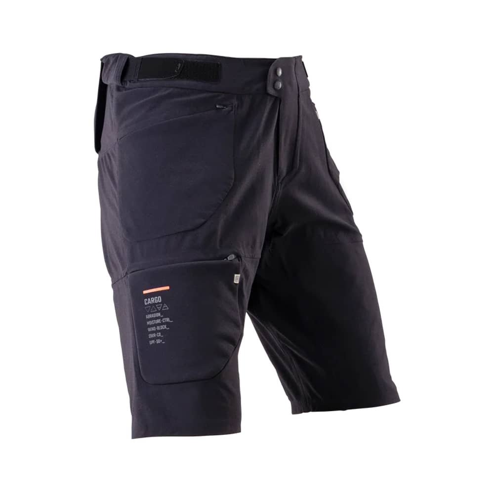 Leatt Shorts MTB Trail 6.0 Cargo in Ghost Black - Image 1 of 2