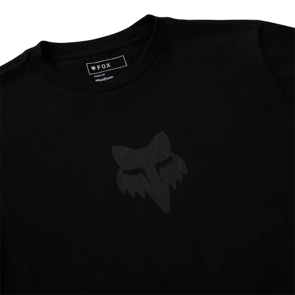 Fox Head 195 Original Short Sleeve Tee in Black/Black - Image 3 of 4