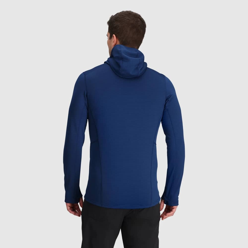 Outdoor Research Men's Vigor Grid Fleece Pullover Hoodie in Cenote - Image 3 of 5
