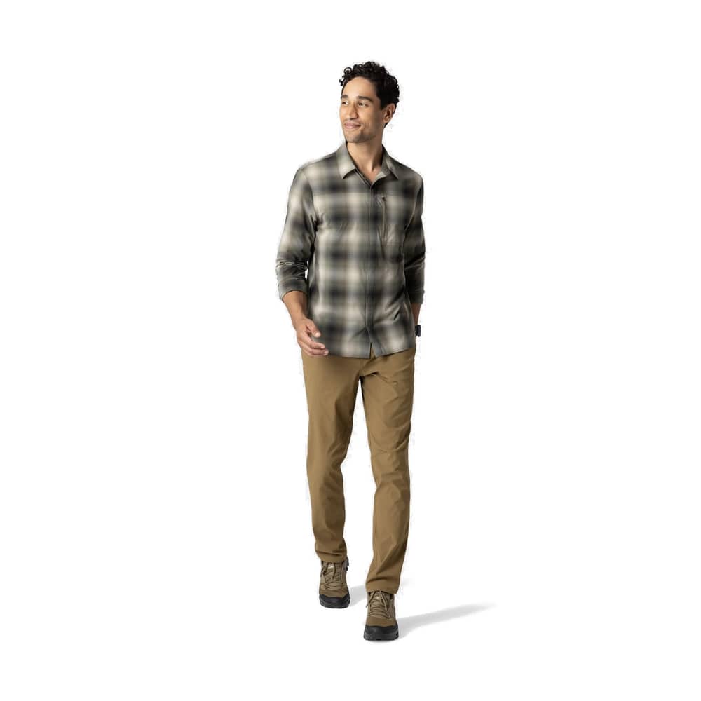 Outdoor Research Men's Astroman Long Sleeve Sun Shirt in Ranger Green Plaid - Image 5 of 5