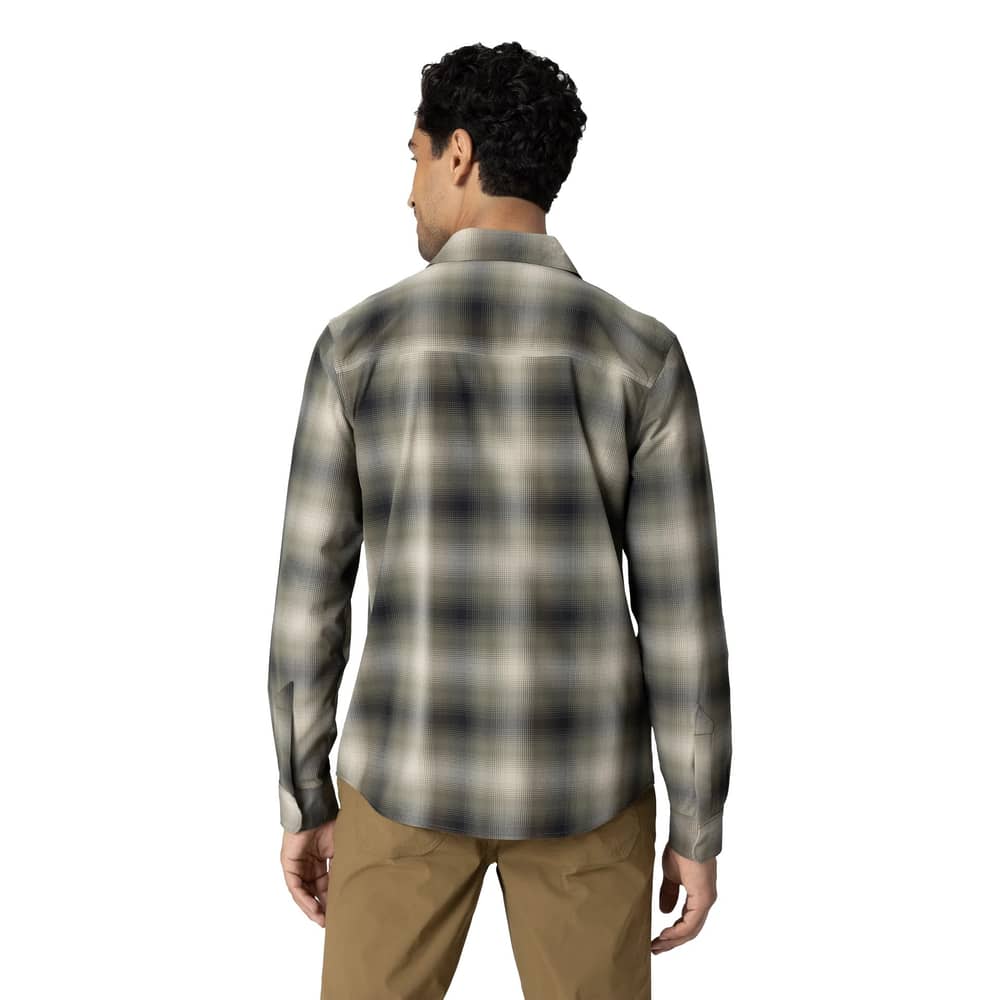 Outdoor Research Men's Astroman Long Sleeve Sun Shirt in Ranger Green Plaid - Image 3 of 5