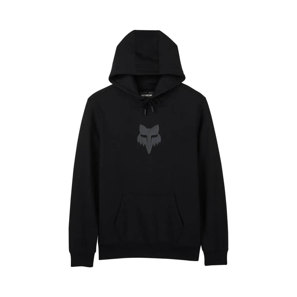 Fox Head Fleece Pullover in Black/Black - Image 1 of 2