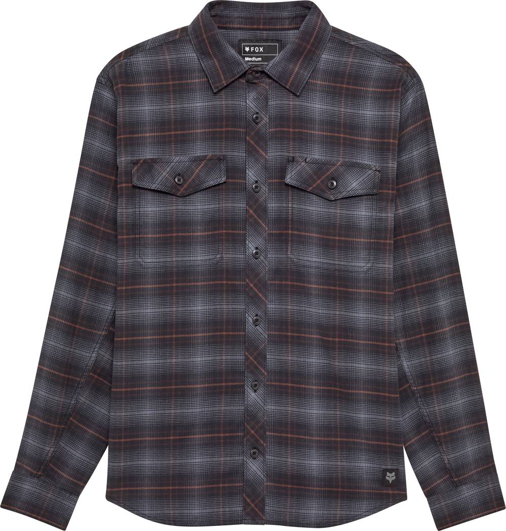 Fox Survivalist Stretch Flannel Long Sleeve in Black - Image 1 of 2