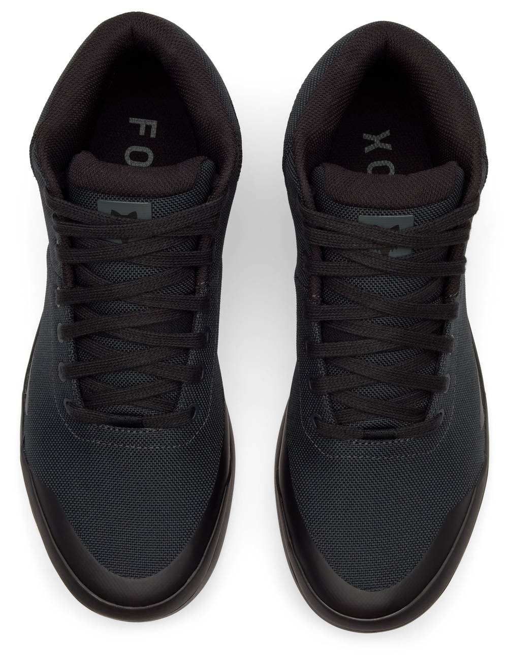 Fox Union Canvas Mid Shoes in Black - Image 9 of 10