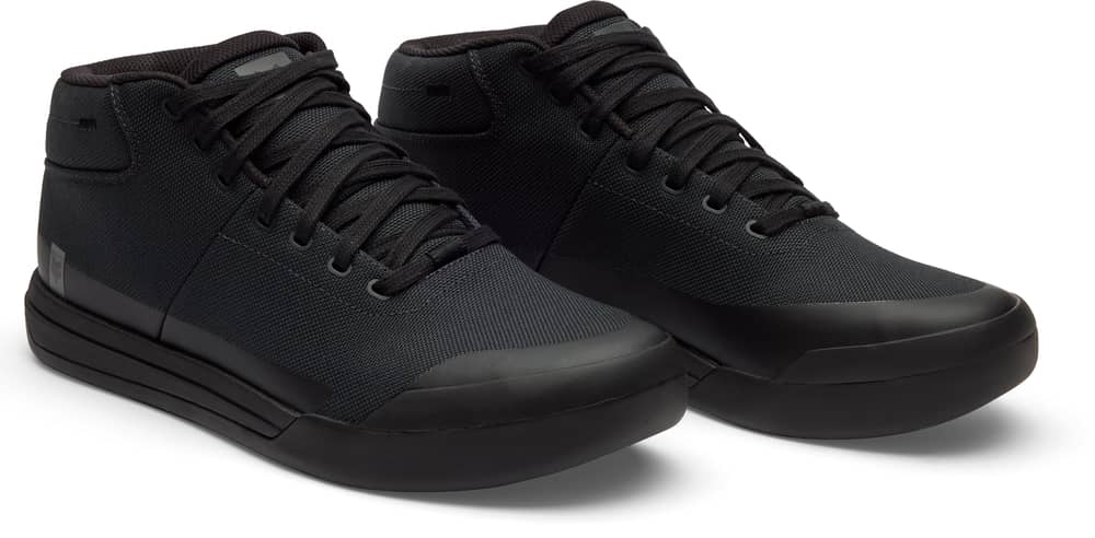 Fox Union Canvas Mid Shoes in Black - Image 7 of 10