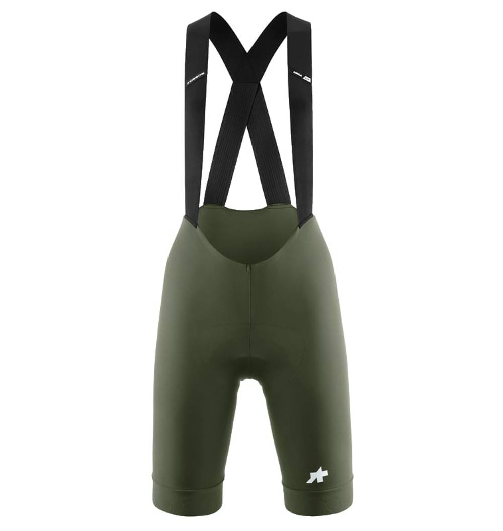 Assos Uma Gt S11 Bib Shorts in Moss Green - Image 1 of 2