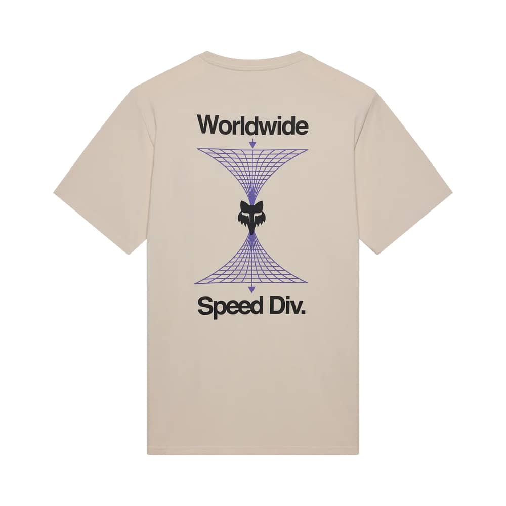 Fox Image Print 195 Original Short Sleeve Tee in Chalk - Image 2 of 2