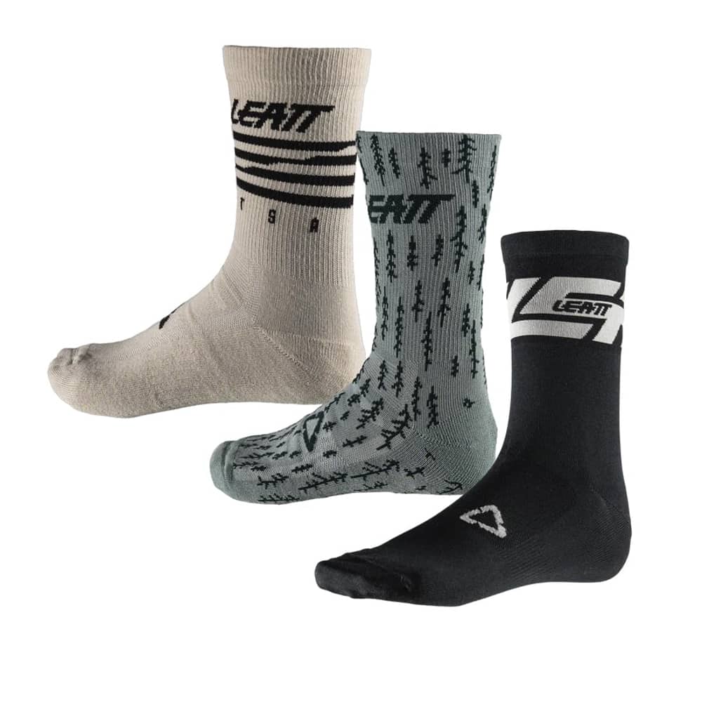 Leatt Socks MTB in 3 Pack - Image 1 of 4