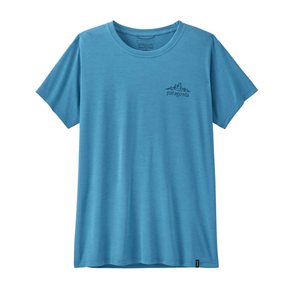 Patagonia Women's Cap Cool Daily Shirt - Cloud Crag in Shore Blue / Light Shore Blue X-Dye - Image 2 of 2