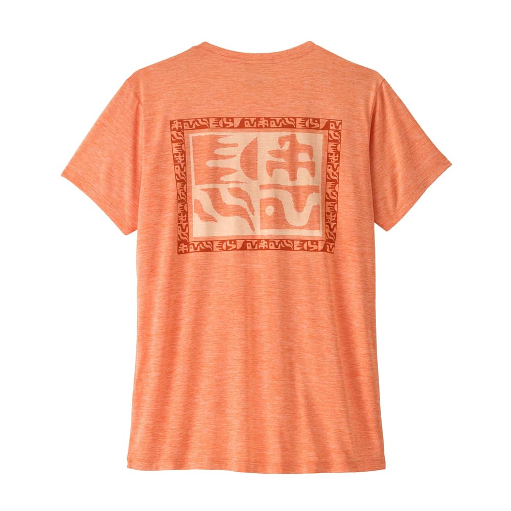 Patagonia Women's Cap Cool Daily Shirt - Mother Rays in Peach Sherbet - Image 2 of 2