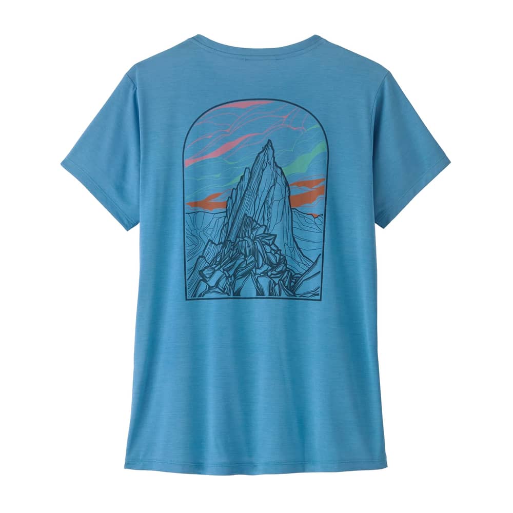 Patagonia Women's Cap Cool Daily Shirt - Cloud Crag in Shore Blue / Light Shore Blue X-Dye - Image 1 of 2