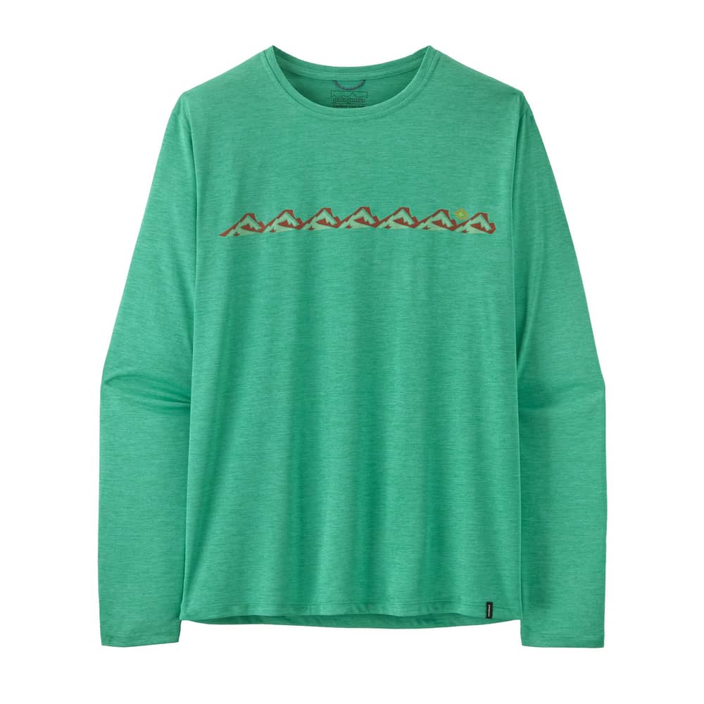Patagonia Men's L/S Cap Cool Daily Shirt - Trailcheck in Gumtree Green / Light Gumtree Green X-Dye - Image 1 of 6
