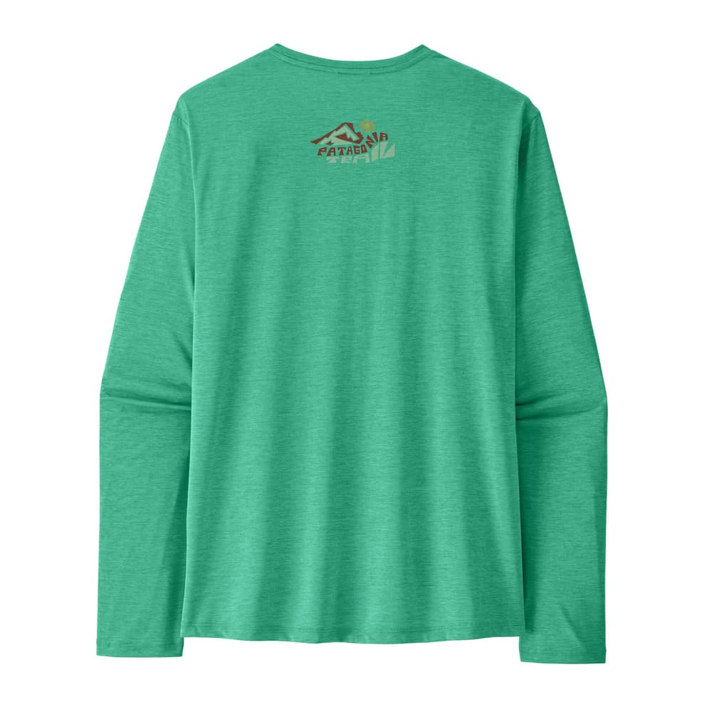 Patagonia Men's L/S Cap Cool Daily Shirt - Trailcheck in Gumtree Green / Light Gumtree Green X-Dye - Image 6 of 6