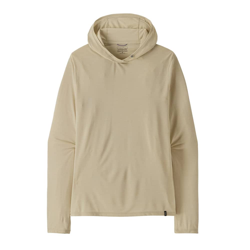 Patagonia Men's Cap Cool Ultra Hoody in Pumice / Dyno White X-Dye - Image 1 of 6