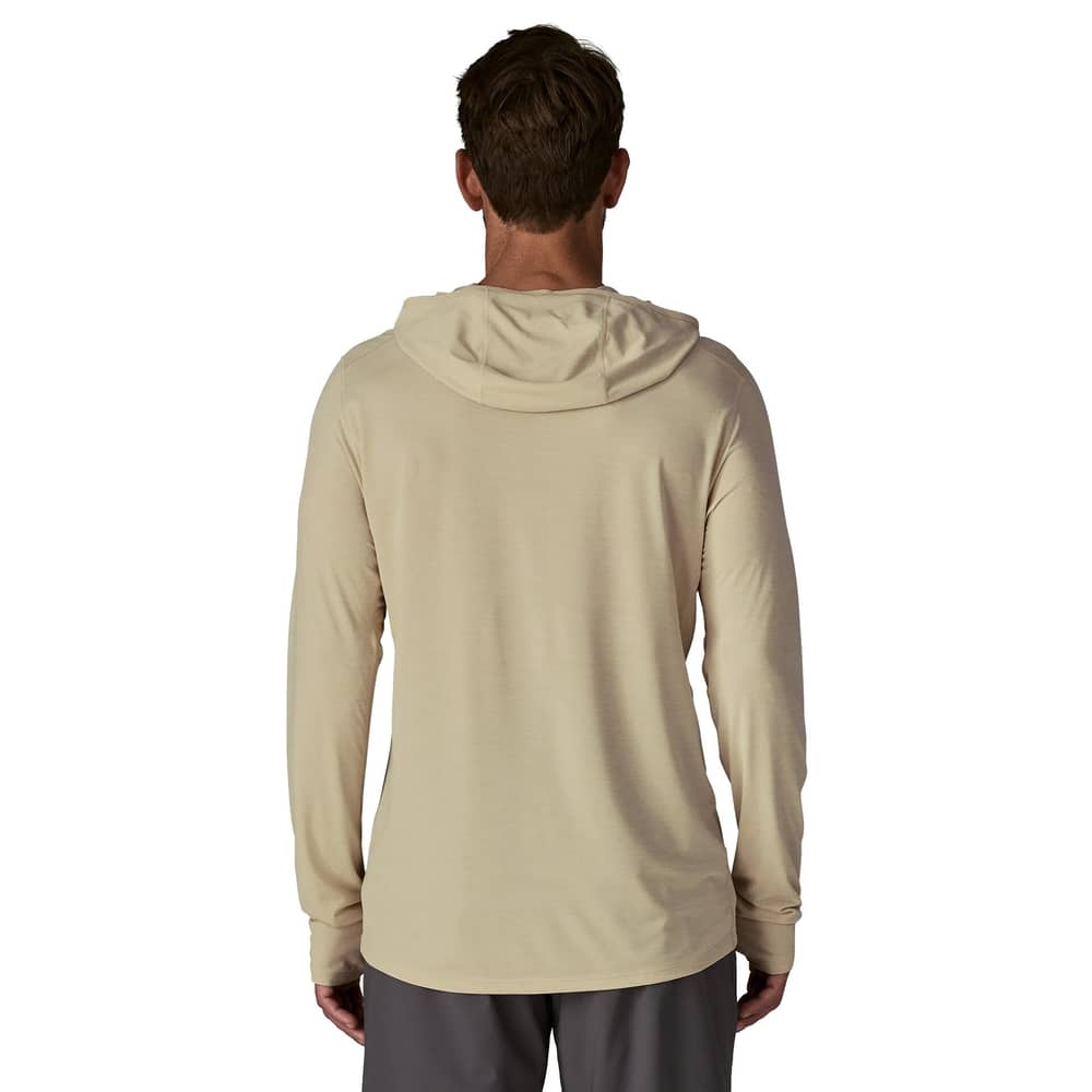 Patagonia Men's Cap Cool Ultra Hoody in Pumice / Dyno White X-Dye - Image 3 of 6