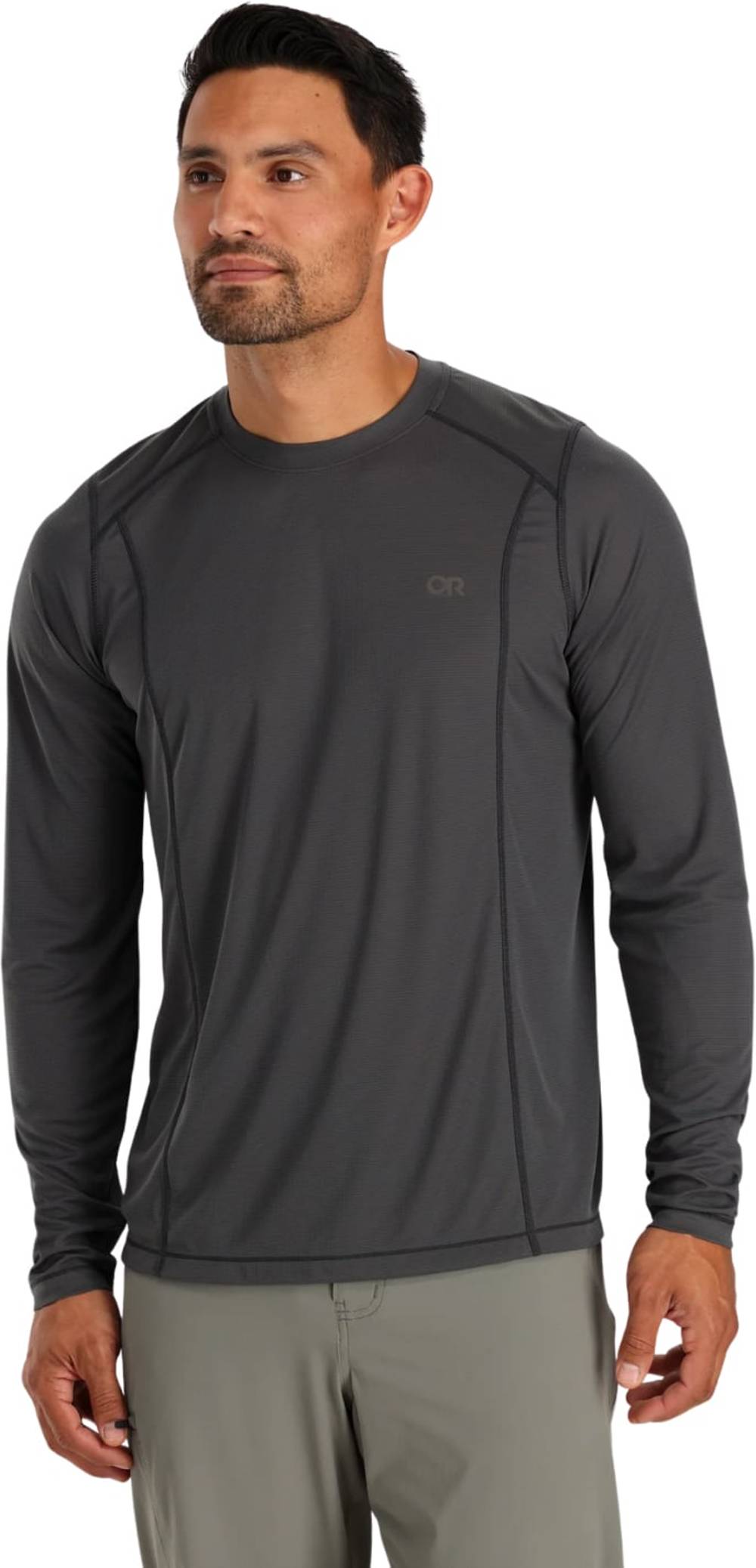 Outdoor Research Men's Echo Long Sleeve Tee in Storm - Image 2 of 3