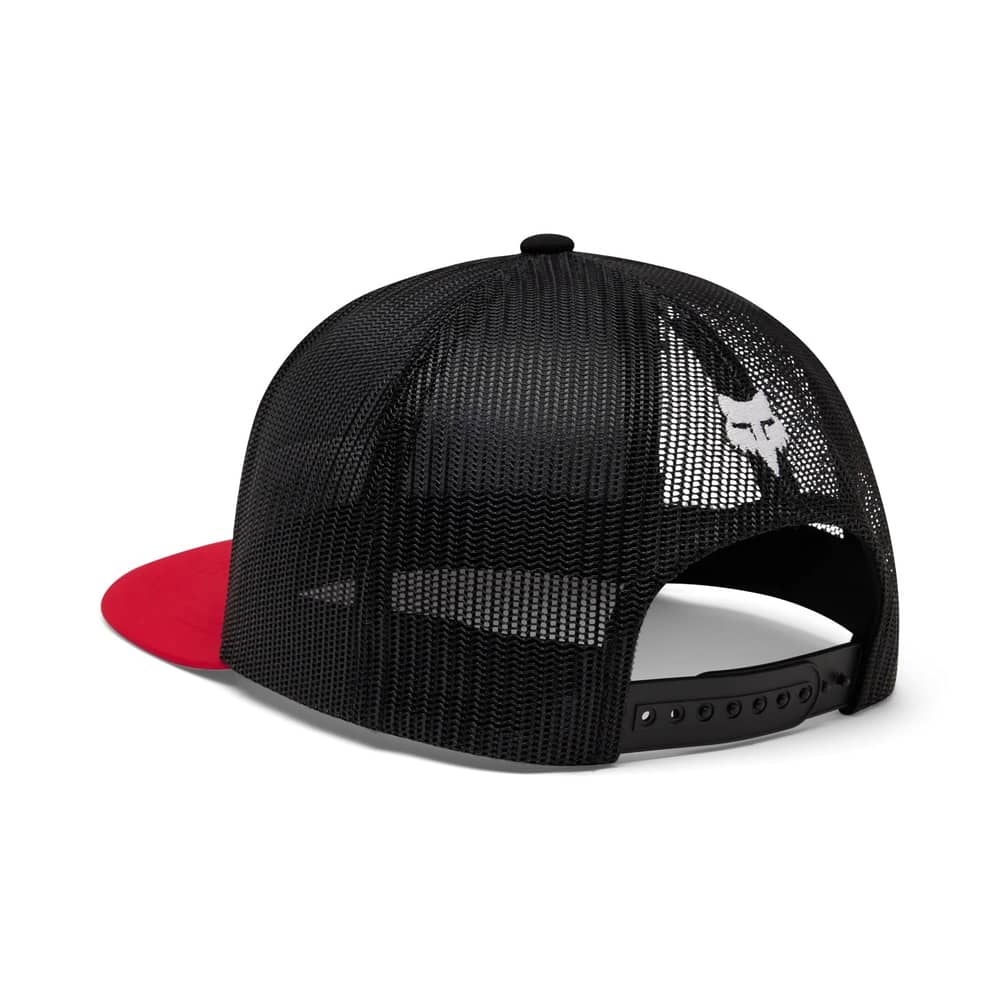 Fox Image Print Snapback Trucker in Black - Image 2 of 2