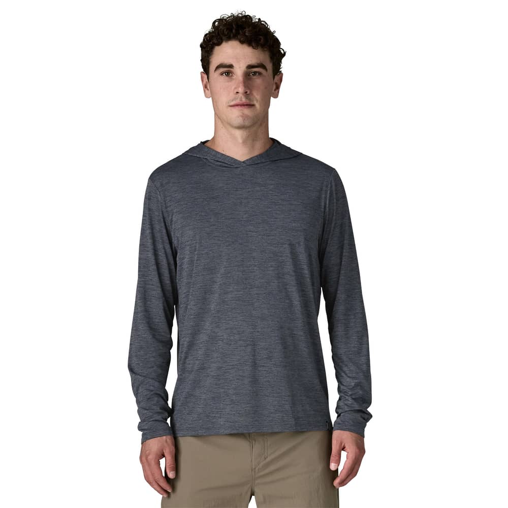 Patagonia Men's Cap Cool Daily Hoody in Smolder Blue / Light Smolder Blue X-Dye - Image 2 of 5