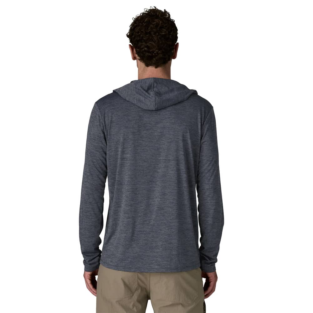 Patagonia Men's Cap Cool Daily Hoody in Smolder Blue / Light Smolder Blue X-Dye - Image 3 of 5