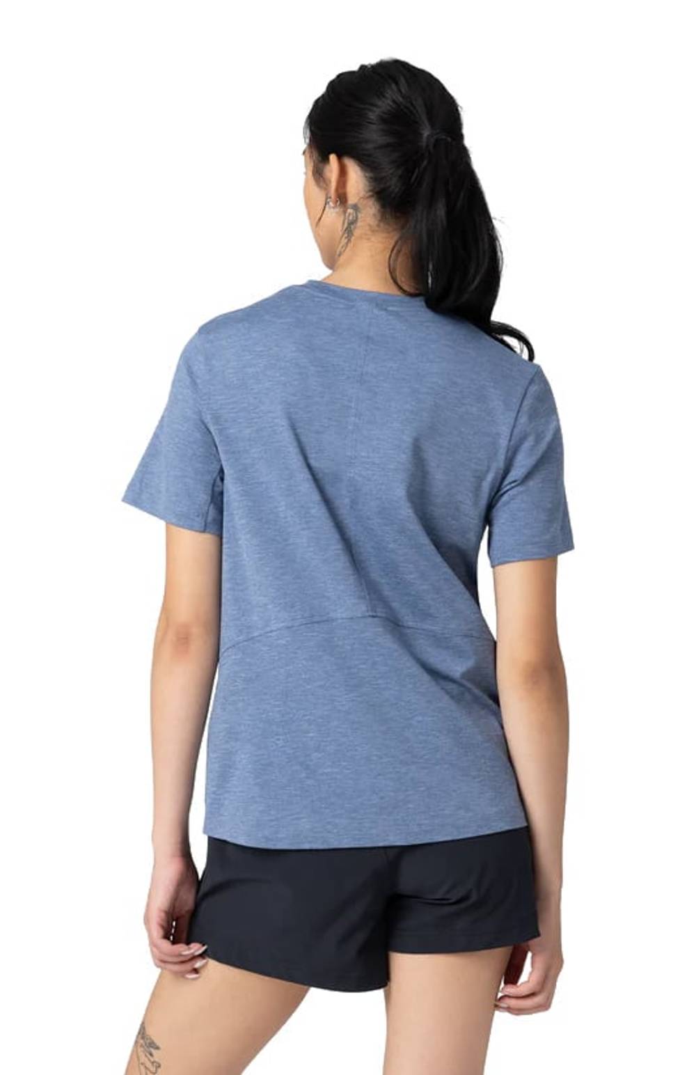 Outdoor Research Women's ActiveIce Spectrum Sun T Shirt in Ascent Blue Heather - Image 3 of 3