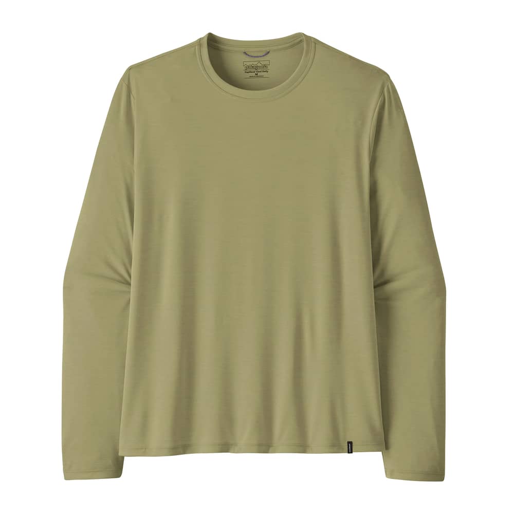 Patagonia Patagonia | Men's Long Sleeve Cap Cool Daily Shirt | Size Small In Gumtree Green / Light Gumtree Green X-Dye | Polyester