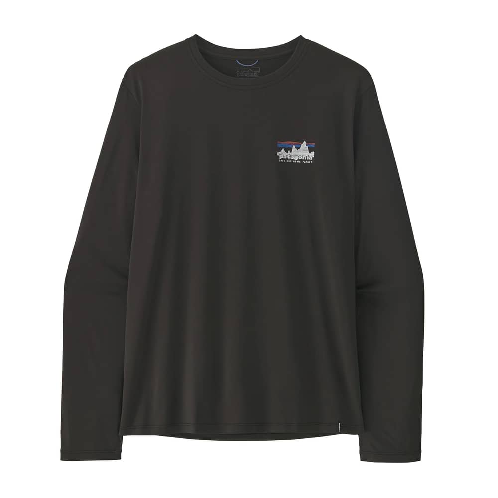Patagonia Men's L/S Cap Cool Daily Shirt - '73 Skyline in Black - Image 1 of 2