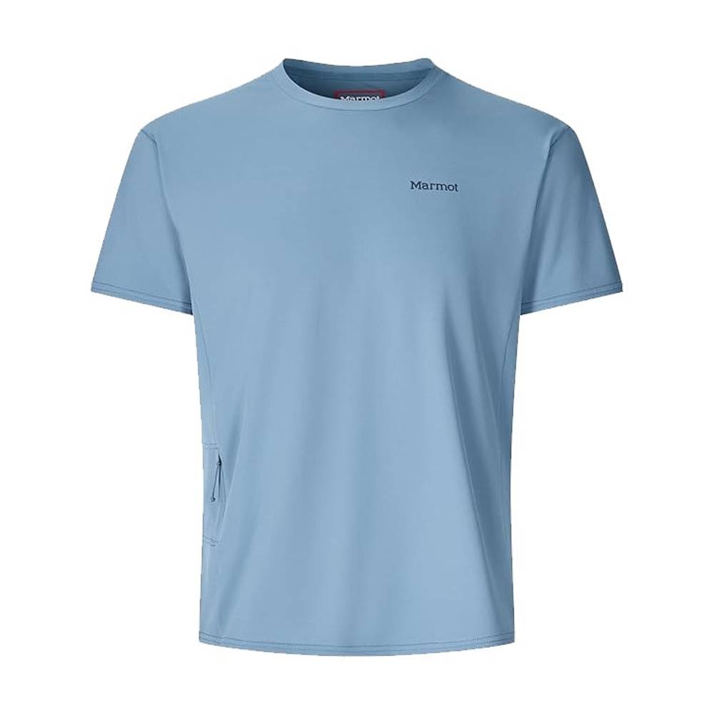 Marmot Men's AirExchange UPF 50 Crew Short Sleeve in Summer Storm - Image 1 of 6